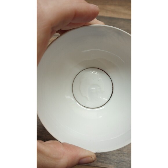 4 Japanese Lithophane Geisha Girl Eggshell Porcelain Teacups Only Oriental Owls - Picture 4 of 10